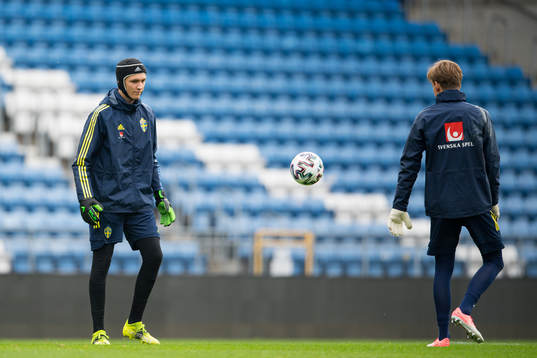 Goalkeepers Noel Törnqvist and Hannes Sveijer