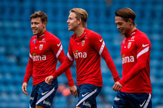 Fredrik André Bjørkan, Jens Petter Hauge and Patrick Berg