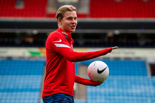 Jens Petter Hauge of the Norwegian national football team