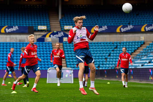 Jens Petter Hauge of the Norwegian national football team