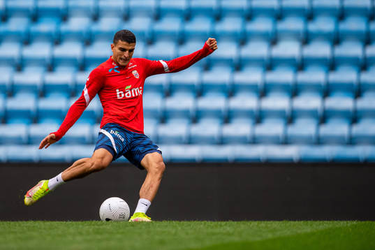 Mohamed Elyounoussi of the Norwegian national football team