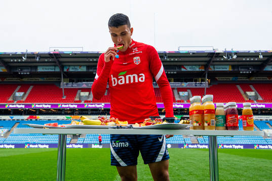 Mohamed Elyounoussi of the Norwegian national football team