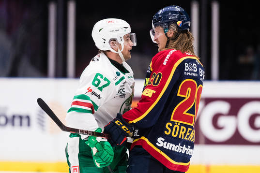 Rögles Leon Bristedt och Djurgårdens Marcus Sörensen