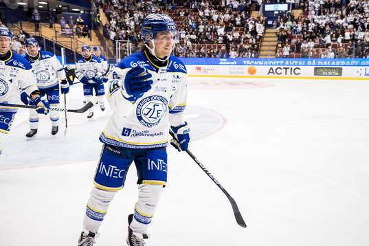 Leksands Justin Kloos jubel