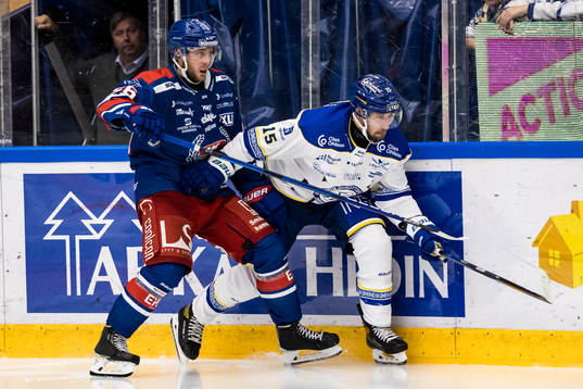 Oskarshamns Robin Norell och Leksands Max Veronneau