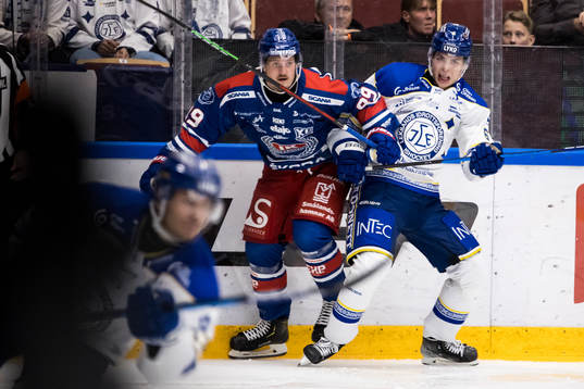 Oskarshamns Patrik Karlkvist och Leksands Nils Åman