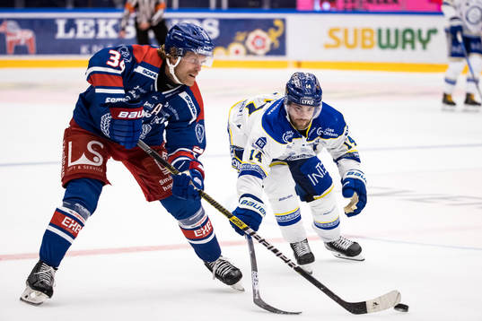 Oskarshamns Philip Samuelsson och Leksands Oskar Lang