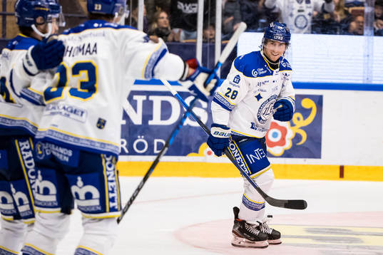 Leksands Justin Kloos jubel
