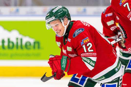 Frölundas Max Friberg jublar