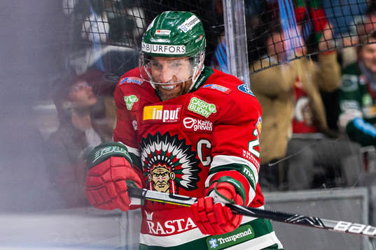 Frölundas Joel Lundqvist jublar