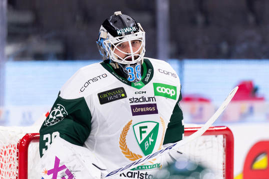 Färjestads målvakt Dominik Furch