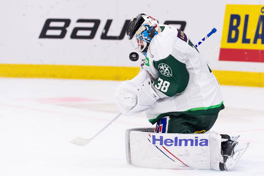 Färjestads målvakt Dominik Furch