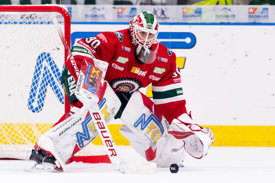 Frölundas målvakt Matthew Tomkins