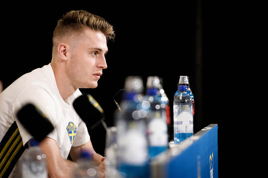 Mattias Svanberg of the Swedish national football team