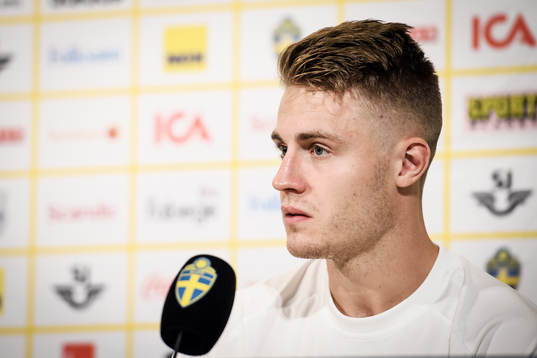 Mattias Svanberg of the Swedish national football team