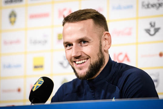 Alexander Milosevic of the Swedish national football team