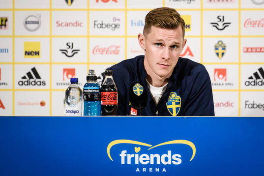 Emil Krafth of the Swedish national football team