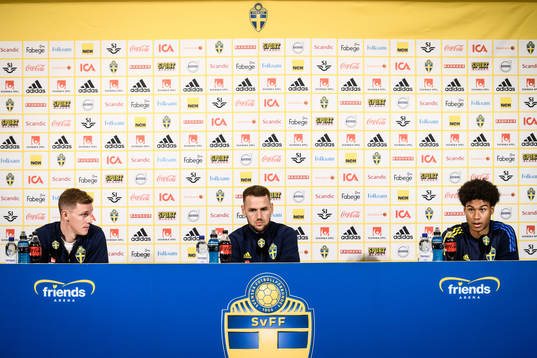 Emil Krafth, Alexander Milosevic and Jens Cajuste of the