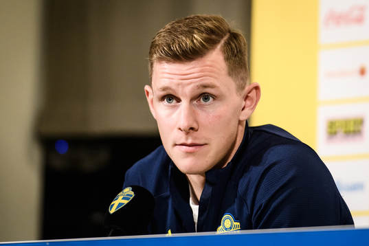 Emil Krafth of the Swedish national football team
