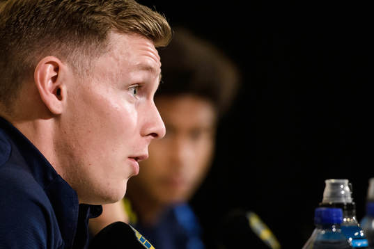 Emil Krafth of the Swedish national football team