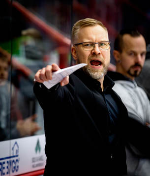 Brynäs assisterande tränare Mikael Holmqvist