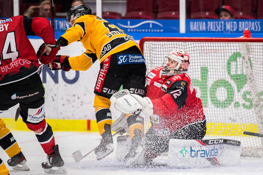 Luleås Brendan Shinnimin och Malmö Redhawks målvakt