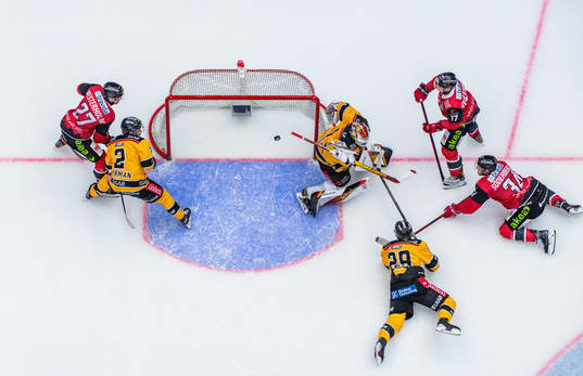 Malmö Redhawks Carl Söderberg, Pathrik Westerholm och