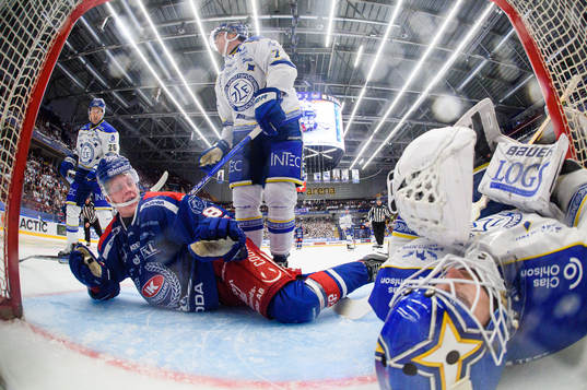 Leksands Patrik Norén , Benjamin Thomas och Oskarshamns