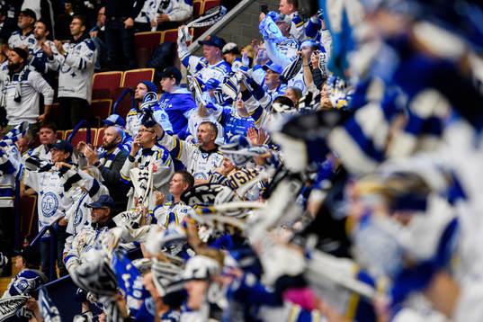 Leksands supportrar jublar