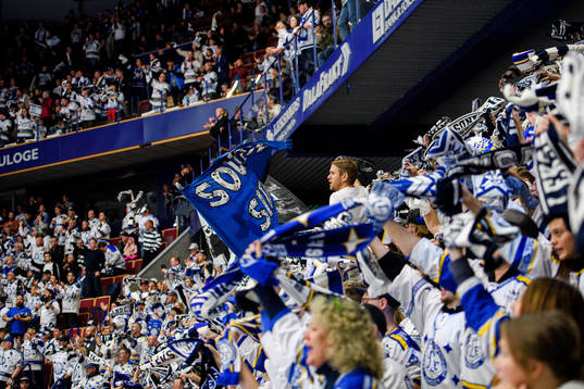 Leksands supportrar jublar