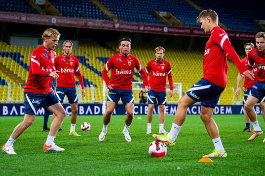 Mats Møller Dæhli, Patrick Berg and Martin Ødegaard of