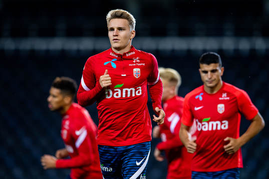 Martin Ødegaard of the Norwegian national football team
