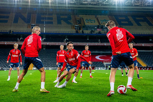 Dennis Johnsen, Patrick Berg and Jens Petter Hauge of the
