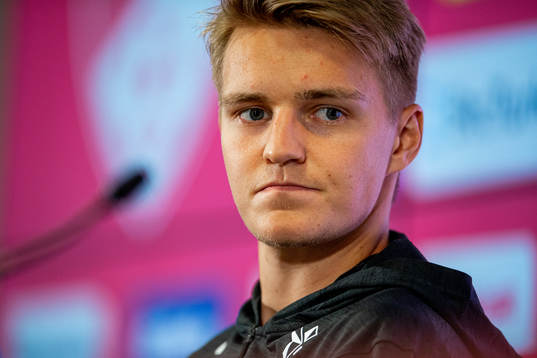 Martin Ødegaard of the Norwegian national football team