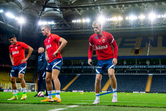 Julian Ryerson and Iver Fossum of the Norwegian national