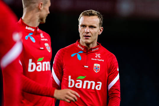 Marius Lode of the Norwegian national football team