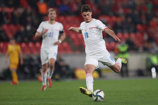 Patrik Schick of Czech Republic is seen