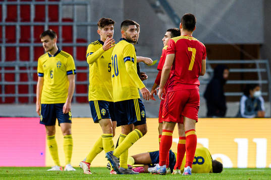 Armin Gigovic, Rami Hajal of Sweden and Srdjan Krstovic of