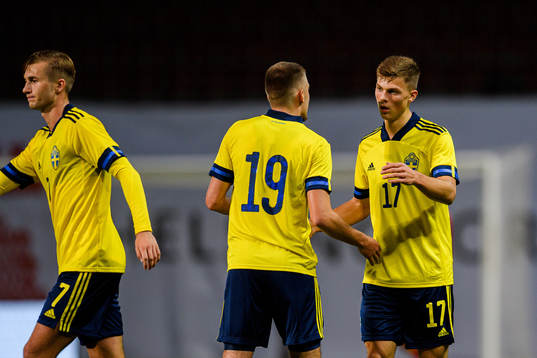 Benjamin Nygren , Tim Prica and Erik Ring of Sweden