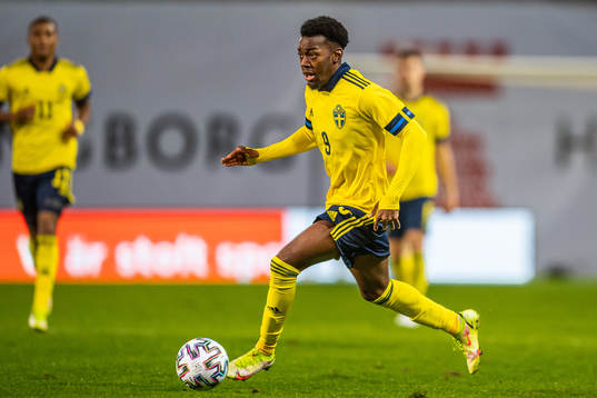 Anthony Elanga of Sweden