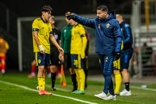 Head coach Poya Asbaghi of Sweden