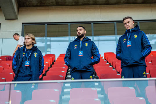 Sebastian Nanasi, Aiham Ousou and Noel Törnqvist of Sweden