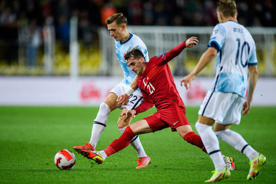 Marcus Holmgren Pedersen of Norway and Kerem Aktürkoglu of