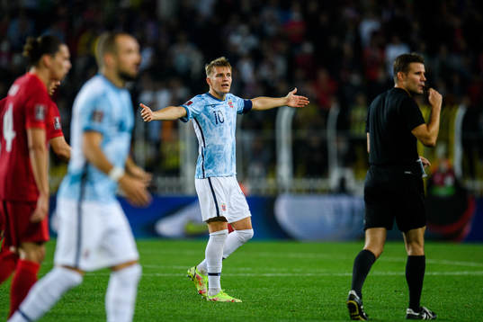 Martin Ødegaard of Norway reacts