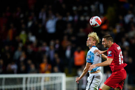 Morten Thorsby of Norway and Kutlu of Turkey