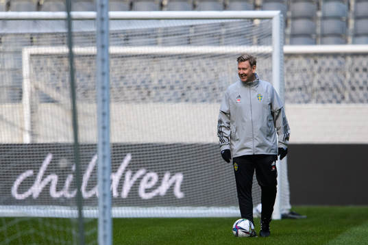 Assistant coach Peter Wettergren of the Swedish national