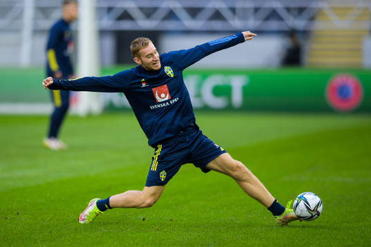 Dejan Kulusevski of the Swedish national football team