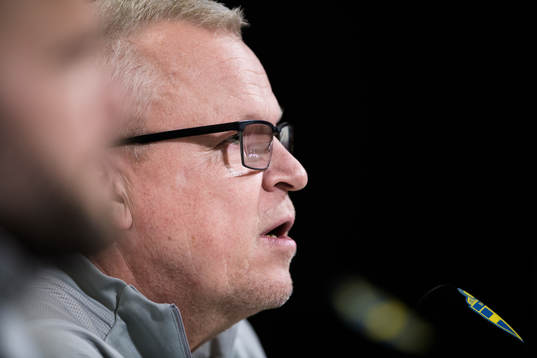 Head coach Janne Andersson of the Swedish national football