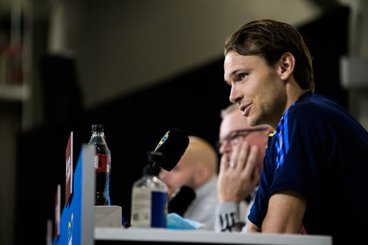 Albin Ekdal of the Swedish national football team