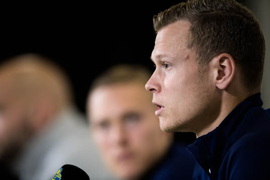 Viktor Claesson of the Swedish national football team